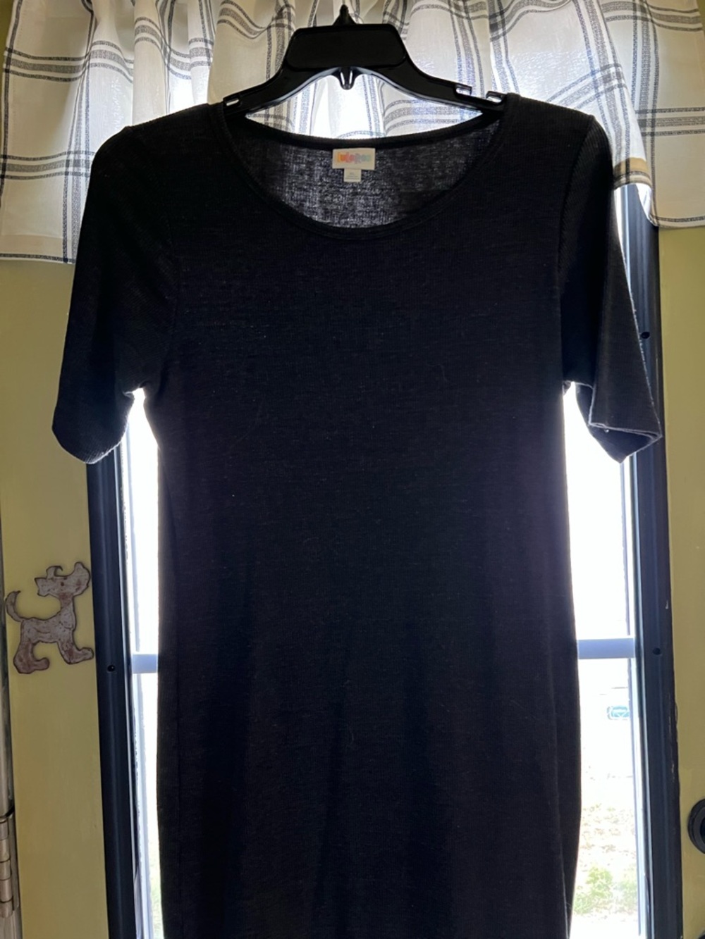 LuLaRoe Black Ribbed Knit Top